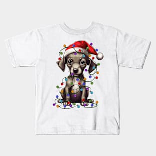 Christmas Puppy Kids T-Shirt